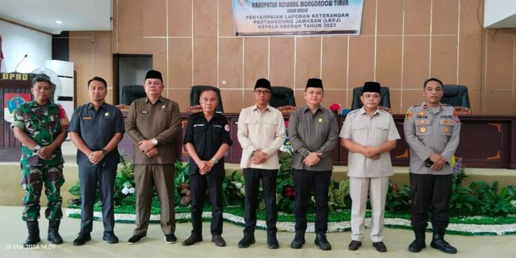 Paripurna Penyampaian LKPj Kepala Daerah 2023 Kabupaten Boltim Berlangsung Khidmat
