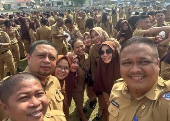 ASN Setwan Kotamobagu Ikut Apel Perdana Pasca Cuti Lebaran 2024