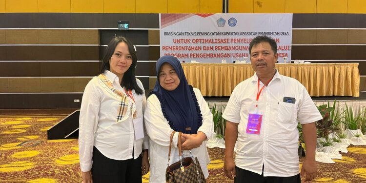 Pj Sangadi Tobongon Ikut Bimtek Pengembangan Ekonomi Desa