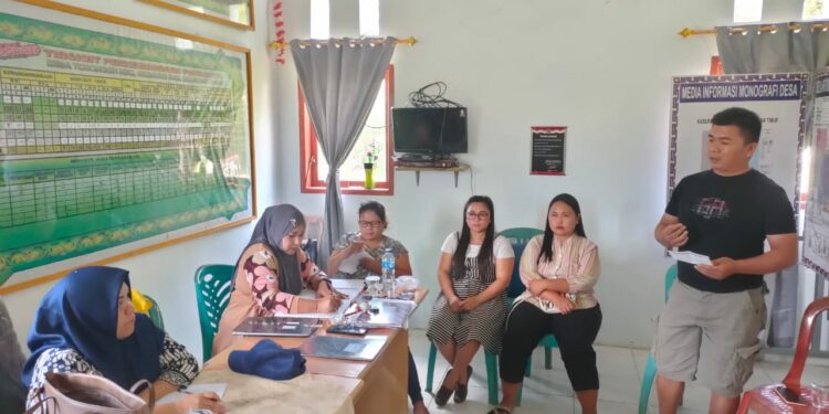 Pemdes Tobongon Gelar Pertemuan Dengan Masyarakat