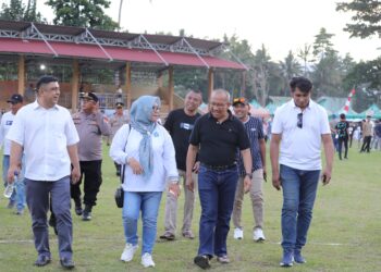 Pj. Walikota dan Ketua DPRD Kotamobagu Saksikan Laga Baraccuda FC vs Palta FC