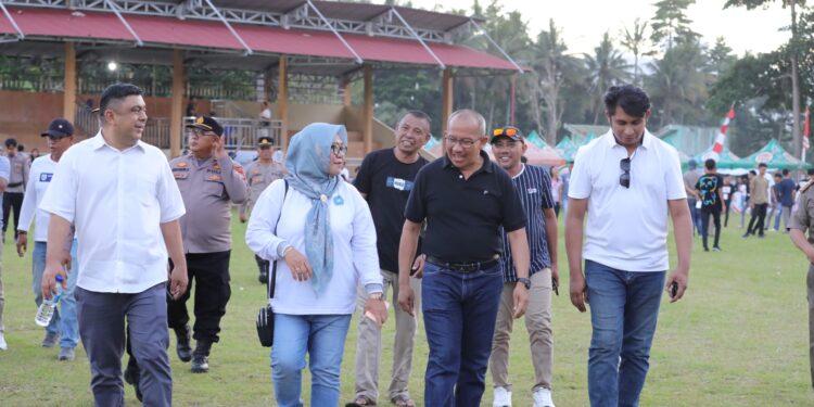 Pj. Walikota dan Ketua DPRD Kotamobagu Saksikan Laga Baraccuda FC vs Palta FC