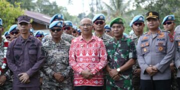 Pemkot Kotamobagu Sambut Satgas BGC TNI Yonif 713/ST