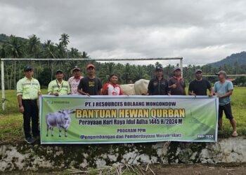 Idul Adha 1445 H, J Resources Salurkan 30 Hewan Kurban ke Desa Lingkar Tambang