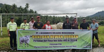 Idul Adha 1445 H, J Resources Salurkan 30 Hewan Kurban ke Desa Lingkar Tambang