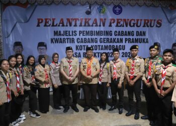 Pj Walikota Asripan Nani Lantik Royke Kasenda Sebagai Ketua Kwarcab Pramuka Kotamobagu