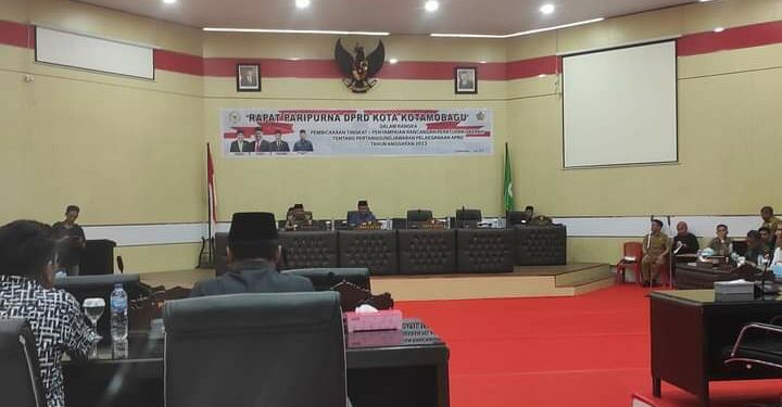 DPRD Kotamobagu Gelar Paripurna Penyampaian Ranperda APBD 2023