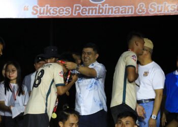 Meiddy Makalalag Hadiri Penutupan Sepak Bola Walikota Cup Kotamobagu 2024