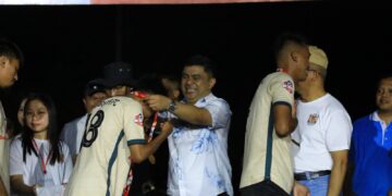 Meiddy Makalalag Hadiri Penutupan Sepak Bola Walikota Cup Kotamobagu 2024