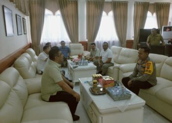 Pimpinan DPRD Kotamobagu Sambut Kunjungan Kapolres AKBP Irwanto