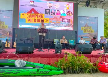 Peduli Lingkungan, KPU Boltim Gelar Camping Pilkada 2024