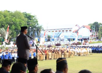Pemkot Kotamobagu Gelar Upacara Peringatan HUT Provinsi Sulut ke-60 dan Harhubnas