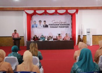 Pj. Walikota Kotamobagu Buka Kegiatan Sosialisasi Pencegahan Kekerasan Terhadap Perempuan