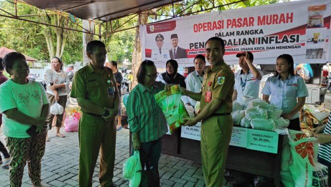 Jelang Nataru, Pemkot Kotamobagu Gelar Operasi Pasar Murah
