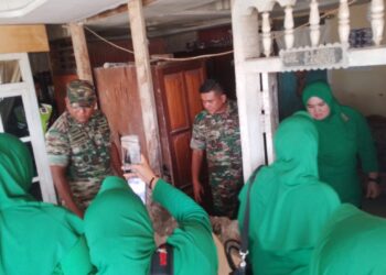 Dipimpin Letkol Fahmil Harris, KODIM 1303/BM Salurkan Bantuan ke Korban Gempa Boltim