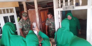 Dipimpin Letkol Fahmil Harris, KODIM 1303/BM Salurkan Bantuan ke Korban Gempa Boltim