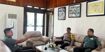 Letkol Fahmil Sambut Kunjungan Silaturahmi Kapolres Boltim