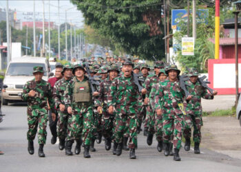 Letkol Fahmil Pimpin Langsung Kegiatan Hanmars KODIM 1303 Bolmong