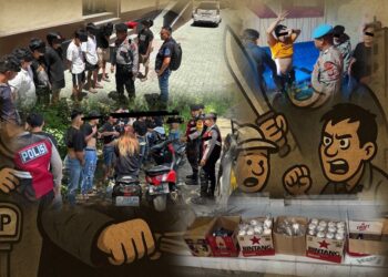 Operasi Berantas Premanisme, Polres Kotamobagu Berhasil Amankan Ratusan Liter Miras dan Sajam