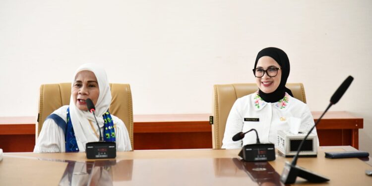 Ketua TP-PKK Boltim Rosita Pobela Dialog Bersama BKMT