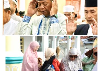 Momen Idul Adha 1446 H, Bupati Oskar Didampingi Ibu Rosita Silaturahmi Dengan Warga