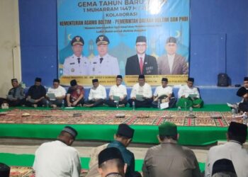 Mewakili Bupati Boltim, Asisten 1 Hendra Tangel Hadiri Dzikir Akbar 1 Muharram 1447 H