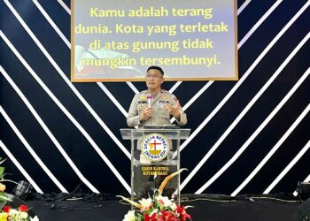 Pimpin Ibadah di GBI, KOMPOL Romel Pontoh : Polri Hadir Dalam Setiap Sisi Kehidupan