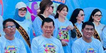 Bunda PAUD Boltim Rosita Pobela Hadiri Peringatan Hari Anak Nasional Sulut 2025
