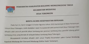 Sah…Ini 5 Poin Sanksi Bagi Pemilik Tambang Melanggar Kesepakatan di WPR Tobongon
