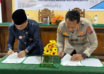 Polres Kotamobagu Jamin Keamanan Hakim dan Pihak Berperkara di Pengadilan Agama