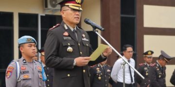 Kompol Romel Pontoh Pimpin Upacara Hari Sumpah Pemuda ke- 97 di Mapolres Kotamobagu