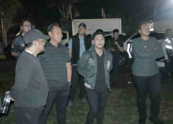AKBP Irwanto Pantau Langsung Pengamanan Konser Musik di Lapangan Nunuk Matali