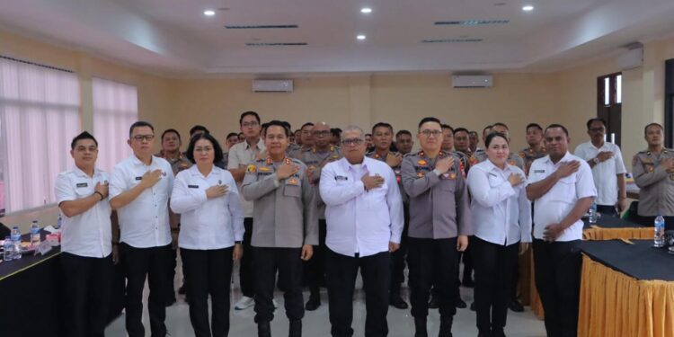 Kapolres dan Wakapolres Kotamobagu Sambut Kunjungan Tim Itwasda Polda Sulut