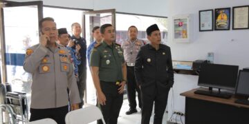 Solid, AKBP Irwanto & Letkol Fahmil Harris Dampingi Walikota Kotamobagu di Ruang Pelayanan SIM