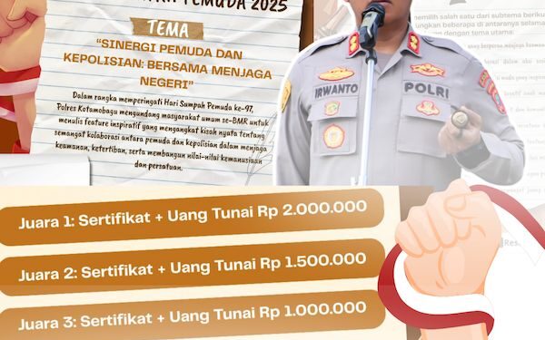 Polres Kotamobagu Gelar Lomba Menulis Feature 2025, AKBP Irwanto : Ini Bentuk Dukungan Terhadap Kreativitas