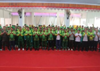 AKBP Irwanto & Letkol Fahmil Harris Support Kontingen Kotamobagu Pada Porprov XII 2025