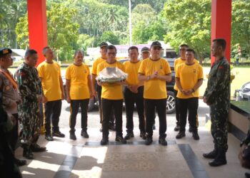 Kompol Romel Pontoh Beri Kejutan di Mako Batalyon Brimob Inuai