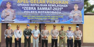 AKBP Irwanto Pimpin Apel Gelar Pasukan Zebra Samrat 2025 di Mapolres Kotamobagu