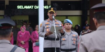 AKBP Irwanto Pimpin Sertijab 4 Pejabat Polres Kotamobagu