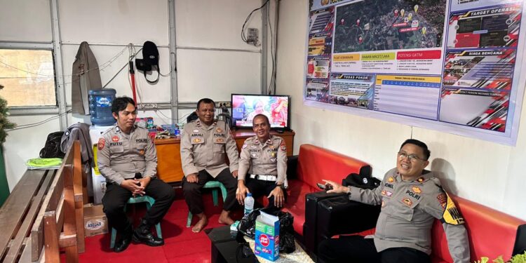 Wakapolres Romel Pontoh Cek Pos PAM Terpadu