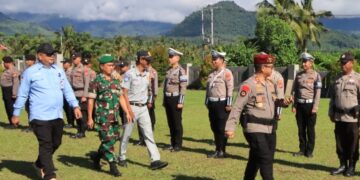 Didampingi Asisten 1 Hendra Tangel, Kapolres Boltim Pimpin Apel Gelar Pasukan Lilin Samrat 2025