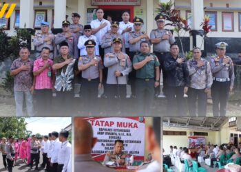 Konsolidasi Internal, Kapolres AKBP Irwanto Didampingi Ketua Bhayangkari Kunker ke Polsek Jajaran