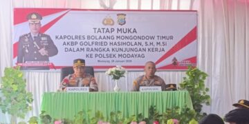 Perkuat Sinergi dan Humanisme, Kapolres AKBP Golfried Hasiholan Beri Suntikan Motivasi di Polsek Modayag